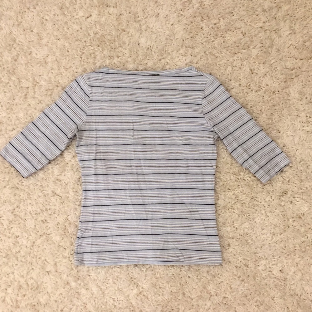 Sisley - Striped 3/4 Sleeve Shirt
